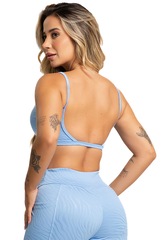Top Fitness Mvb Modas Cropped Alcinha Costas Abertas Feminino - Foto 2