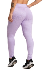 Calça Legging MVB Modas Cintura Alta Recortes Texturizada Jacquard Feminina - Foto 2