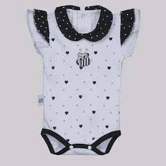 Body Polo Do Santos Coração Branco Feminino FutFanatics - Foto 1