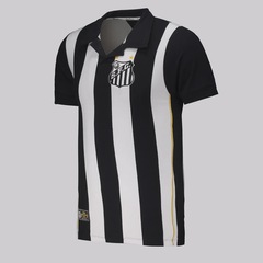 Camiseta Do Santos Retrô 2010 Listrada Masculina FutFanatics - Foto 2
