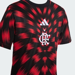 Camiseta do Flamengo 25/26 Pré Jogo adidas Juvenil - Foto 3