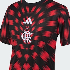 Camiseta do Flamengo 25/26 Pré Jogo adidas Juvenil - Foto 4