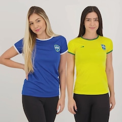 Camiseta Placar Brasil Feminina - 2 unidades - FutFanatics - Foto 1