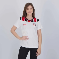 Camiseta São Paulo Calleri 9 Amago Feminina FutFanatics - Foto 2