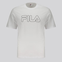 Camiseta Fila Regular Letter Outline Masculina - Foto 1
