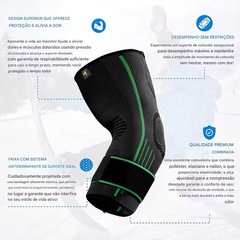Cotoveleira Elástica Gold Sports 3D Premium Compressão Com Bandagem Ajustável - 1 unidade - Foto 2