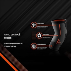 Cotoveleira Elástica Gold Sports 3D Premium Compressão Com Bandagem Ajustável - 1 unidade - Foto 5