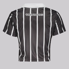 Camiseta Cropped Do Corinthians Retrô Feminino FutFanatics - Foto 2