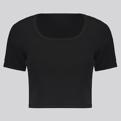 Camiseta Cropped Fila Rib Feminina - Foto 1