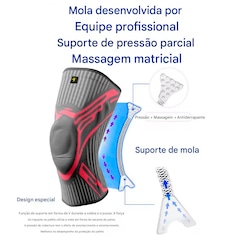 Joelheira Elástica Gold Sports Com Protetor de Patela e Suporte Lateral - 1 unidade - Foto 4