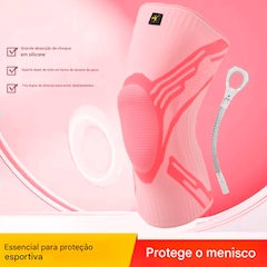 Joelheira Elástica Gold Sports Com Protetor de Patela e Suporte Lateral - 1 unidade - Foto 2