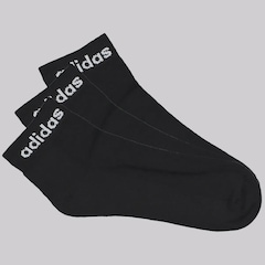 Meia Cano Curto adidas Logo Linear Ankle Unissex - 6 Pares - Foto 2