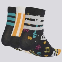 Meia Cano Médio adidas Viva - 3 Pares - Unissex - Foto 2