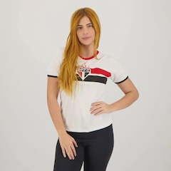 Camisa Do São Paulo Calleri 9 Stencil Feminina - Foto 2