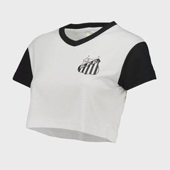 Camiseta Cropped Braziline Santos Movimentar Feminina - Foto 2
