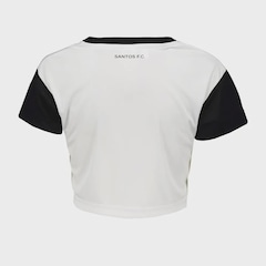 Camiseta Cropped Braziline Santos Movimentar Feminina - Foto 3