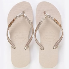 Chinelo Havaianas Slim Glitter II Feminino - Foto 1