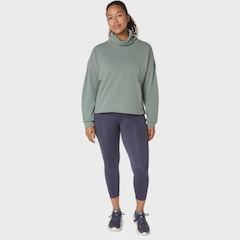 Blusão ASICS Nagino French Terry Gola Alta - Feminino - Foto 12