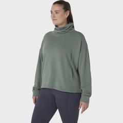 Blusão ASICS Nagino French Terry Gola Alta - Feminino - Foto 2