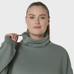 Blusão ASICS Nagino French Terry Gola Alta - Feminino - Foto 4