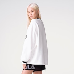 Casaco Fila Heritage Oversized V-Neck Pullover Feminino - Foto 2