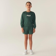 Shorts Fila Regular Letter Light Juvenil - Foto 3