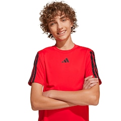 Camiseta Adidas Train Essentials Três Listras Infantil Masculina - Foto 3