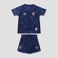 Kit Uniforme de Futebol Infantil do Grêmio III 25/26 Umbro Menino - Foto 1