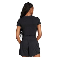 Camiseta adidas Essentials 3 Stripes Baby Look Feminina - Foto 2