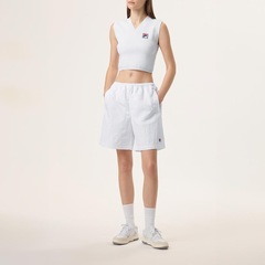 Bermuda Fila Hailey Bieber Crinkle Shorts Feminino - Foto 4