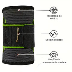 Munhequeira Elástica Gold Sports Pro de Compressão  Térmica Com Bandagem - Foto 3