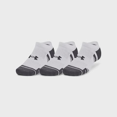 Kit Meia Under Armour Invisível Performance Tech - 3 Pares - Unissex - Foto 1