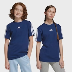 Camiseta Adidas 3 Stripes Essentials Infantil - Foto 1