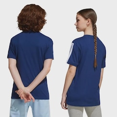 Camiseta Adidas 3 Stripes Essentials Infantil - Foto 2