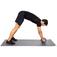 Kit Treino Extensor Elástico + Roda Abdominal Cross Vollo - Foto 5