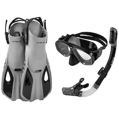 Kit de Mergulho Vollo Máscara + Snorkel - Nadadeira 40 a 45 - Foto 2