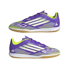 Chuteira Futsal Infantil adidas F50 Club - Foto 5