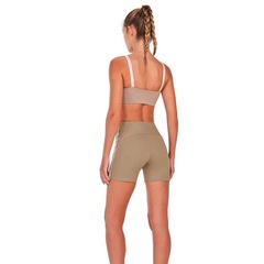 Bermuda Alto Giro Elástico Personalizado Feminina - Foto 2