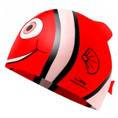 Touca de Natação Gold Sports Kids Fish de Silicone - Foto 1