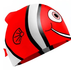 Touca de Natação Gold Sports Kids Fish de Silicone - Foto 2