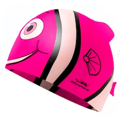Touca de Natação Gold Sports Kids Fish de Silicone - Foto 1