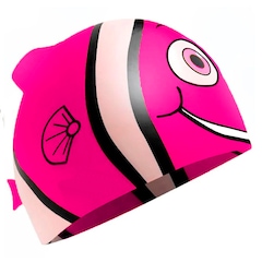 Touca de Natação Gold Sports Kids Fish de Silicone - Foto 2