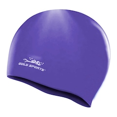 Touca de Natação Gold Sports Pro De Silicone Adulo - Foto 1