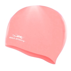 Touca de Natação Gold Sports Pro De Silicone Adulo - Foto 2