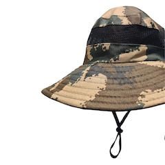 Chapéu DK Camuflado Australiano Canavieiro Respirável Pesca - Foto 3
