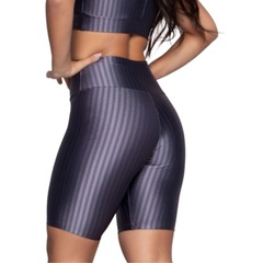 Bermuda Fitness New Zig 3D Vekyo Poliamida Cós Alto - Moda Feminina - Foto 2