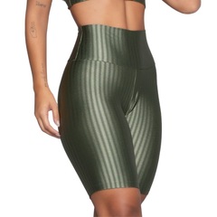 Bermuda Fitness New Zig 3D Vekyo Poliamida Cós Alto - Moda Feminina - Foto 2