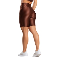 Bermuda Fitness New Zig 3D Vekyo Poliamida Cós Alto - Moda Feminina - Foto 2