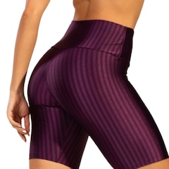 Bermuda Fitness New Zig 3D Vekyo Poliamida Cós Alto - Moda Feminina - Foto 3