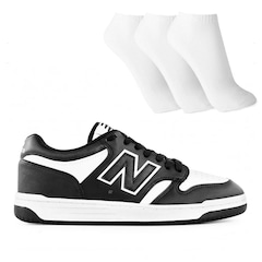Tênis New Balance 480 Low Masculino + 3 Pares de Meia Cano Curto - Foto 1